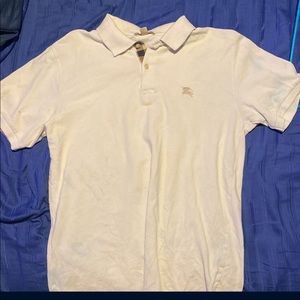 Burberry white polo medium shirt